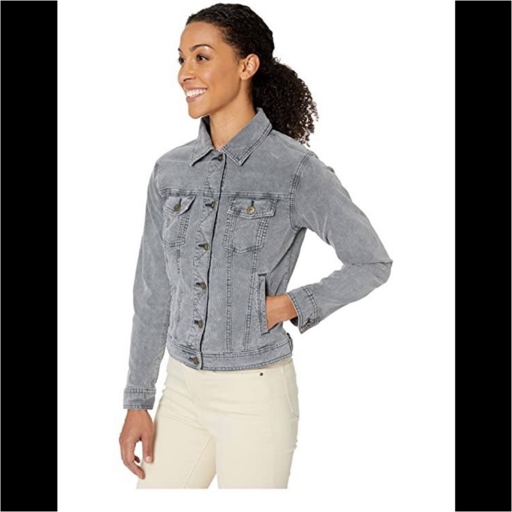 Prana Merrigan Corduroy Jacket Grey Size Medium